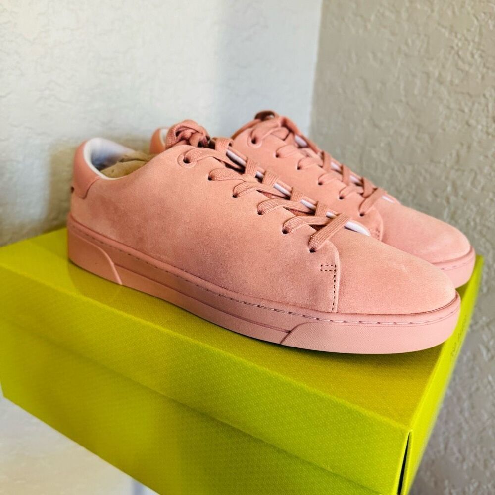 Ted‎ Baker London Aryas Sneaker Leather Tennis Shoe, Size 9.5, Dusty Pink, NWT